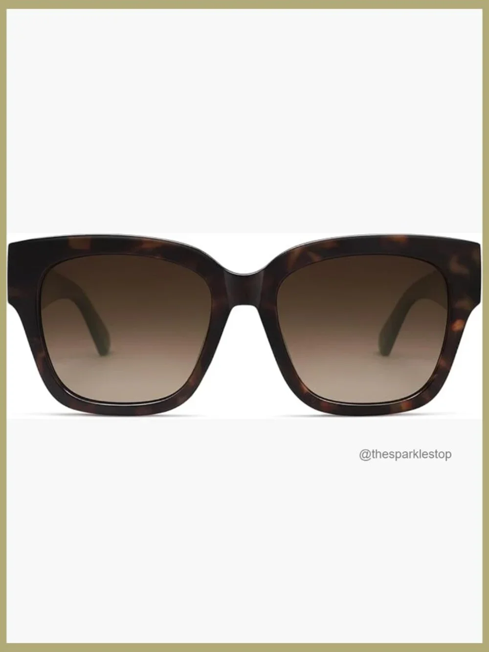 Polarized Square Sunglasses with UV400 TAC Lenses, Retro Oversized Style
